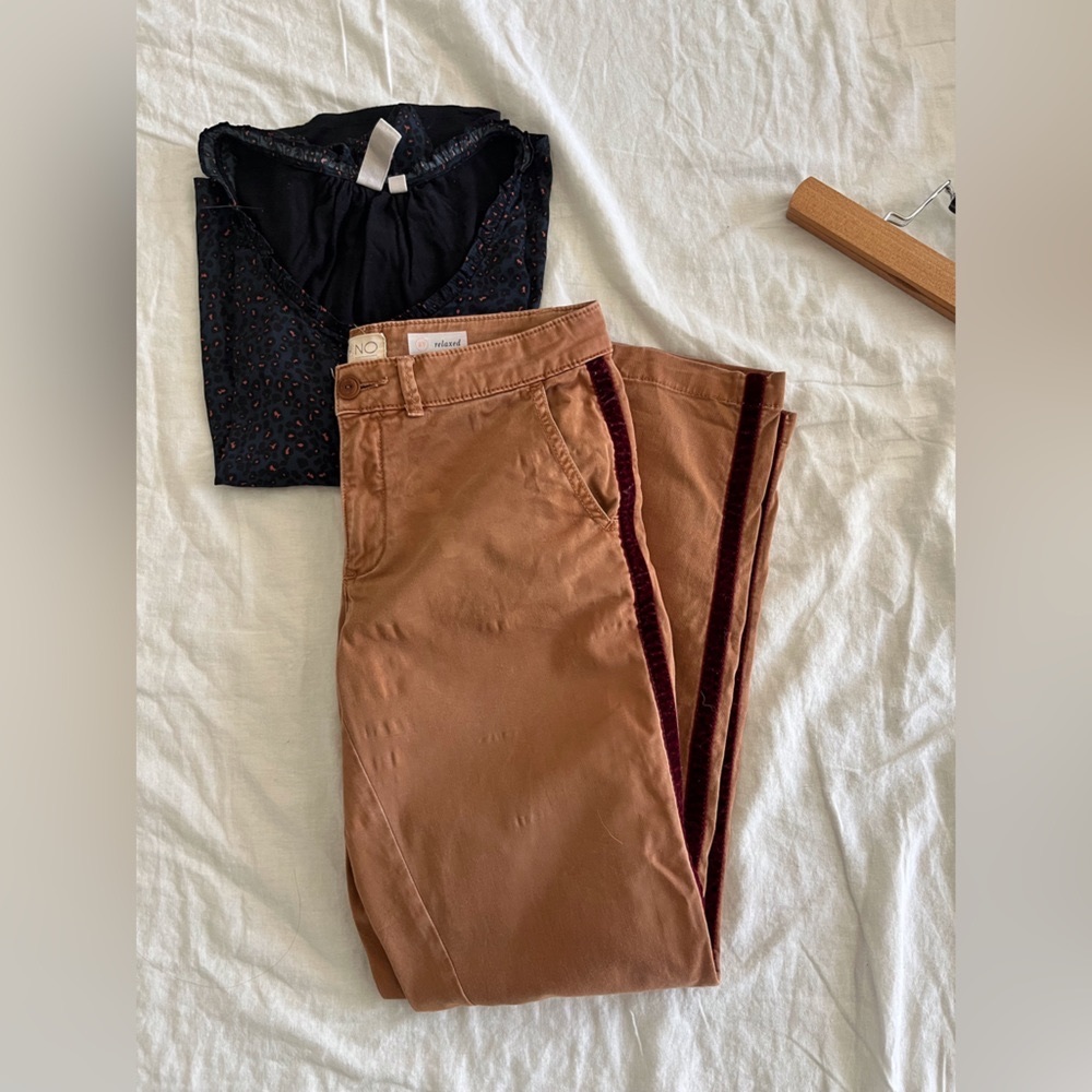 Relaxed Striped Chino Pant